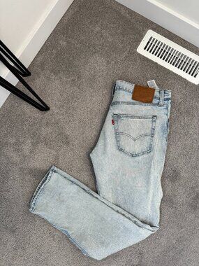 Levi Strauss 502 Jeans 32x32 Light Wash Taper Fit